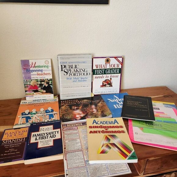 Teacher aid book bundle educational resources reference material employee - Picture 1 of 8